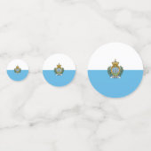 Flagge San Marino Konfetti (Vorderseiten)