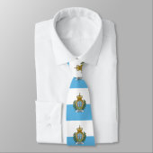 Flagge San Marino Krawatte (Gebunden)