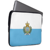 Flagge San Marino Laptopschutzhülle (Vorne Rechts)