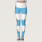 Flagge San Marino Leggings (Vorderseite)