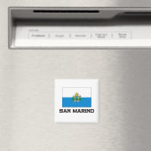 Flagge San Marino Magnet (In Situ (Geschirrspüler))