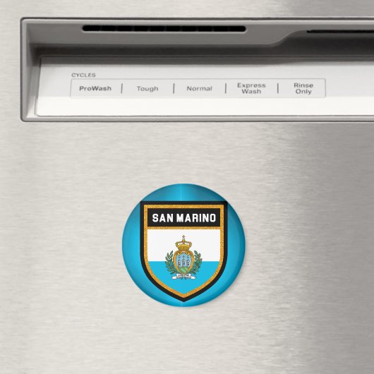 Flagge San Marino Magnet (In Situ (Geschirrspüler))