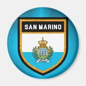 Flagge San Marino Magnet (Vorne)