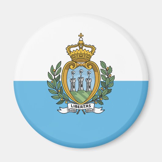 Flagge San Marino Magnet (Vorne)
