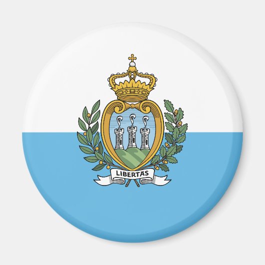 Flagge San Marino Magnet (Vorne)