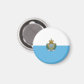 Flagge San Marino Magnet (Vorderseite/Rückseite)