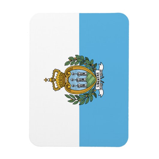 Flagge San Marino Magnet (Vertikal)