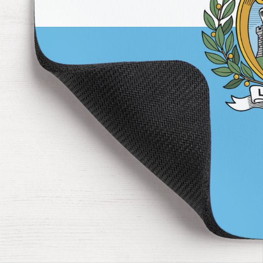 Flagge San Marino Mousepad (Ecke)