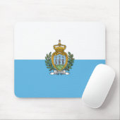 Flagge San Marino Mousepad (Mit Mouse)