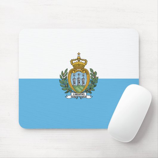 Flagge San Marino Mousepad (Mit Mouse)