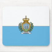 Flagge San Marino Mousepad (Vorne)