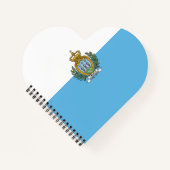 Flagge San Marino Notizblock (Vorderseite)