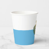 Flagge San Marino Pappbecher (Vorderseite)