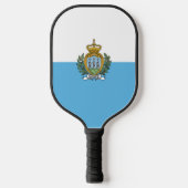 Flagge San Marino Pickleball Schläger (Vorderseite)