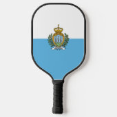 Flagge San Marino Pickleball Schläger (Rückseite)