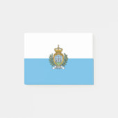 Flagge San Marino Post-it Klebezettel (Vorderseite)