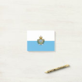 Flagge San Marino Post-it Klebezettel (Auf Schreibtisch)