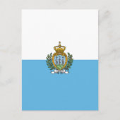 Flagge San Marino Postkarte (Vorderseite)