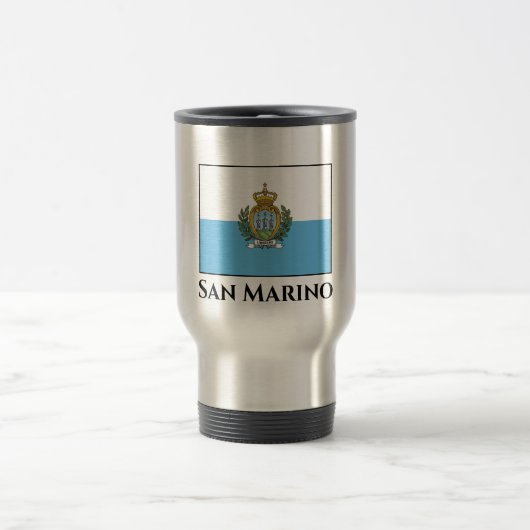 Flagge San Marino Reisebecher (Mittel)