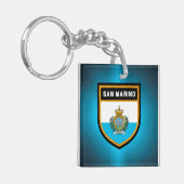 Flagge San Marino Schlüsselanhänger (Vorderseite links)