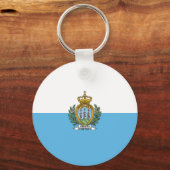 Flagge San Marino Schlüsselanhänger (Vorderseite)