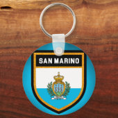 Flagge San Marino Schlüsselanhänger (Vorderseite)