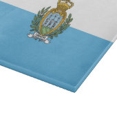 Flagge San Marino Schneidebrett (Ecke)