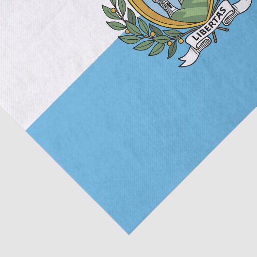 Flagge San Marino Seidenpapier (Ausschnitt)