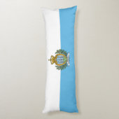 Flagge San Marino Seitenschläferkissen (Rückseite (Vertikal))