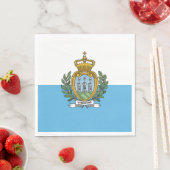 Flagge San Marino Serviette (Beispiel)