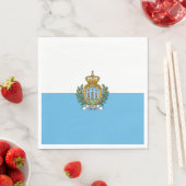 Flagge San Marino Serviette (Beispiel)