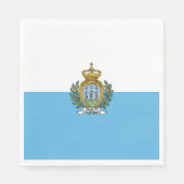 Flagge San Marino Serviette (Vorderseite)