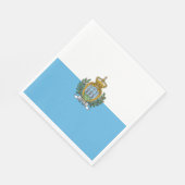 Flagge San Marino Serviette (Ecke)