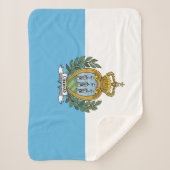 Flagge San Marino Sherpadecke (Vorderseite)