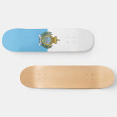 Flagge San Marino Skateboard (Horizontal)