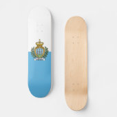 Flagge San Marino Skateboard (Vorderseite)