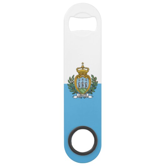 Flagge San Marino Speed Flaschenöffner (Vorderseite)