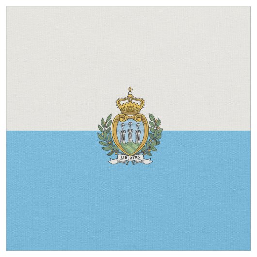 Flagge San Marino Stoff (Nahaufnahme)