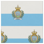 Flagge San Marino Stoff (Nahaufnahme)