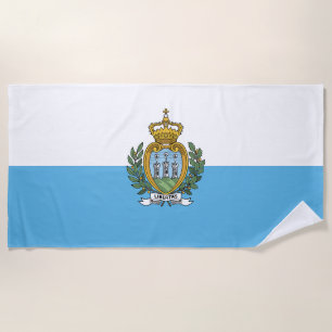 Flagge San Marino Strandtuch