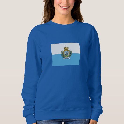 Flagge San Marino Sweatshirt (Vorderseite)