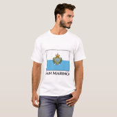 Flagge San Marino T-Shirt (Vorne ganz)