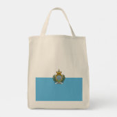 Flagge San Marino Tragetasche (Rückseite)