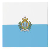 Flagge San Marino Würfel (Rechts)