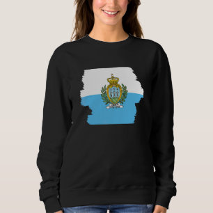 Flagge San Marinos 3 Sweatshirt