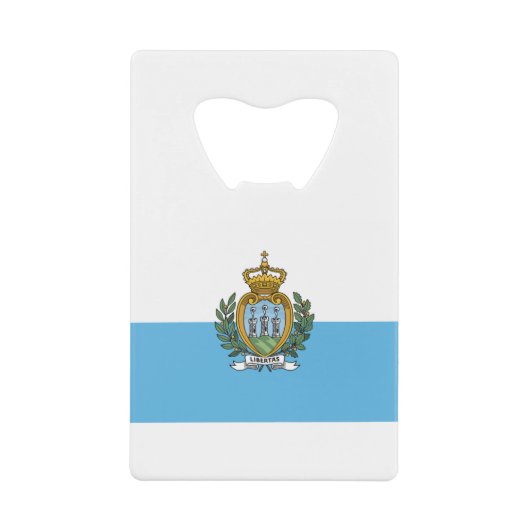 Flagge San Mario Geldbeutel Flaschenöffner (Vorderseite)