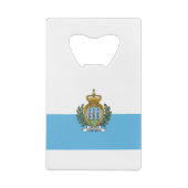Flagge San Mario Geldbeutel Flaschenöffner (Rückseite)