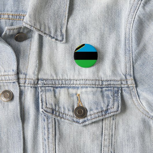 Flagge Sansibars Button (Beispiel)