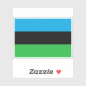 Flagge Sansibars (Januar-April 1964), Afrika Aufkleber (Blatt)