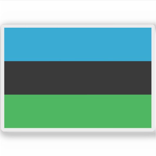 Flagge Sansibars (Januar-April 1964), Afrika Aufkleber (Vorderseite)